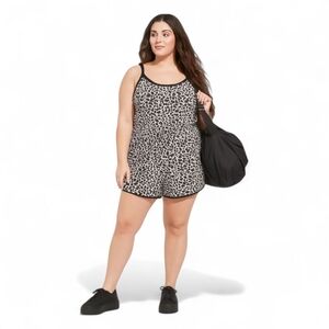 Torrid Active Stretch Woven Active Romper With Pockets Sz 6X NWT